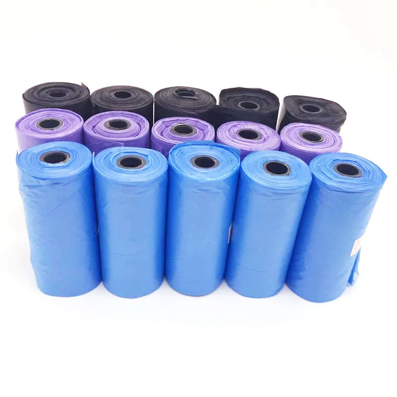 5Rolls 100pcs Cat Dog Poop Bags Outdoor House for Dogs Clean Refill Garbage Bag Dog Accessories