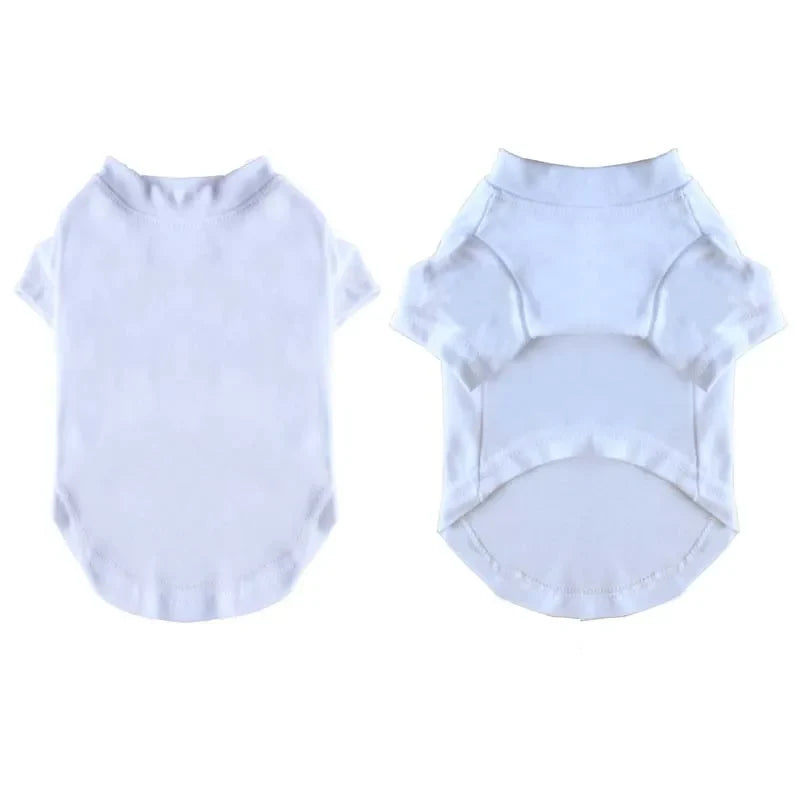 Dog T-shirt Summer Sleeve Design Pet Clothes Cotton Soft Puppy Shirts Breathable Clothing for Small Medium Large Dogs