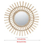 Rattan Round Wall Hang Makeup Mirror