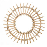 Rattan Round Wall Hang Makeup Mirror