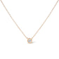 10K Gold Round Brilliant-Cut Diamond Modern Bezel-Set Solitaire 16"-18" Pendant Necklace (H-I Color, SI2-I1 Clarity)