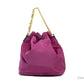 Versace Small Dahlia Nylon Medusa Pendant Bucket Chain Crossbody