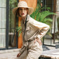 MEG Jute Straw Hat In Nude Beige