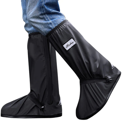 MODIGT Rain Boot Shoes Cover Men Women Waterproof Anti-Silp PVC Shoes Cover Reusable & Foldable Overshoes for Cycling Fishing Washing(XL Size)