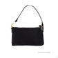Versace Small Flat Black Medusa Coin Nylon Fabric Pouch