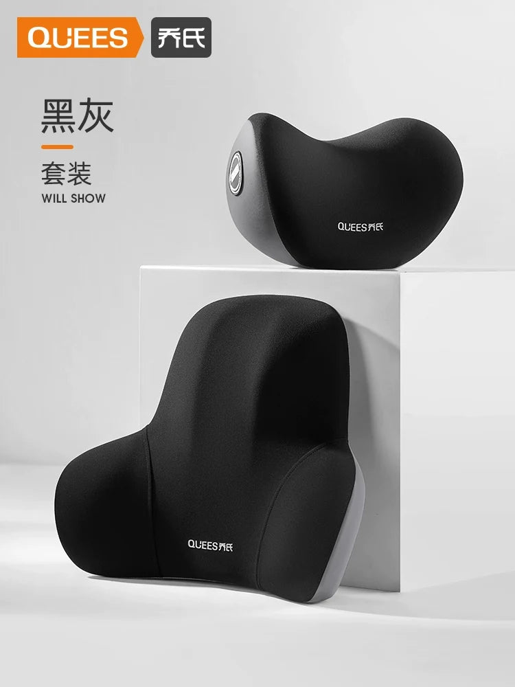 Qiao's Seat Lumbar Cushion Automotive Headrest