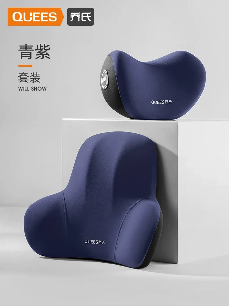 Qiao's Seat Lumbar Cushion Automotive Headrest