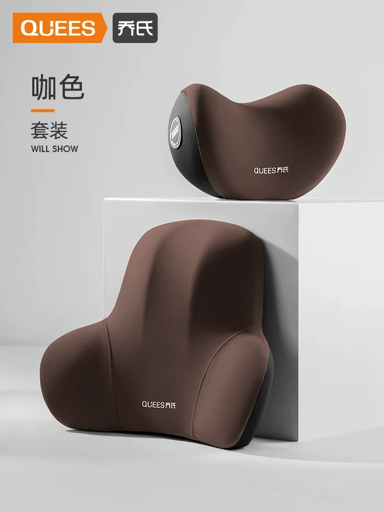 Qiao's Seat Lumbar Cushion Automotive Headrest