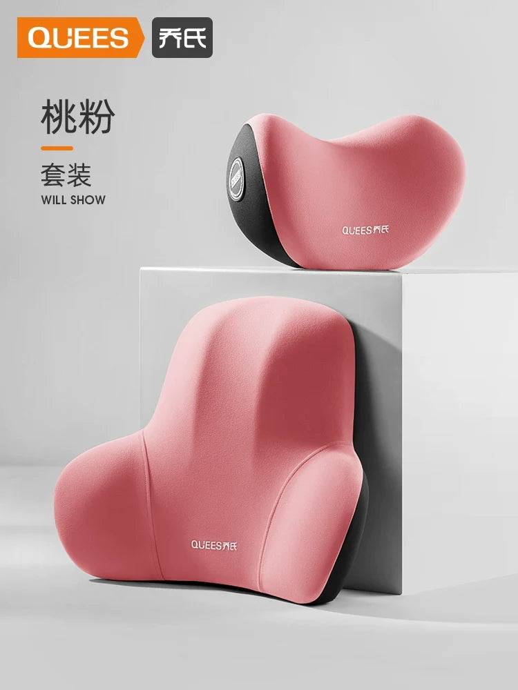 Qiao's Seat Lumbar Cushion Automotive Headrest
