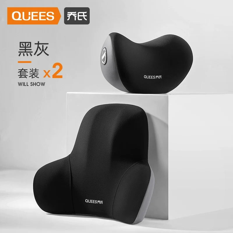 Qiao's Seat Lumbar Cushion Automotive Headrest