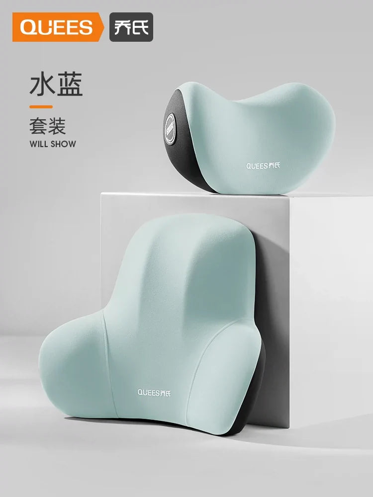 Qiao's Seat Lumbar Cushion Automotive Headrest