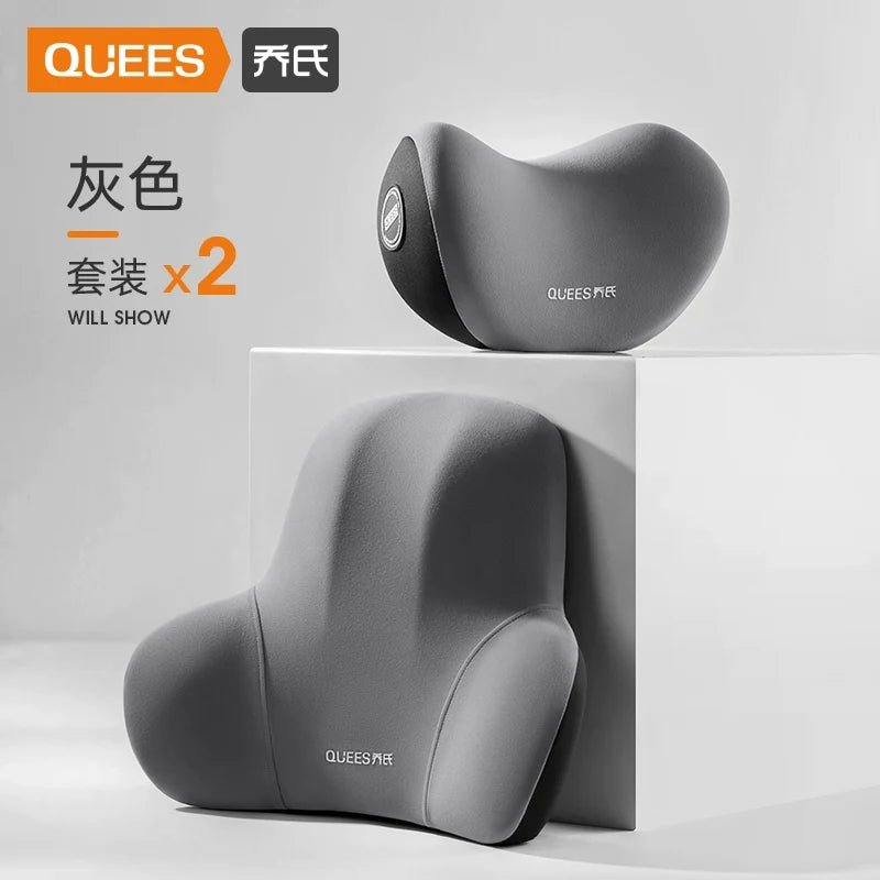 Qiao's Seat Lumbar Cushion Automotive Headrest