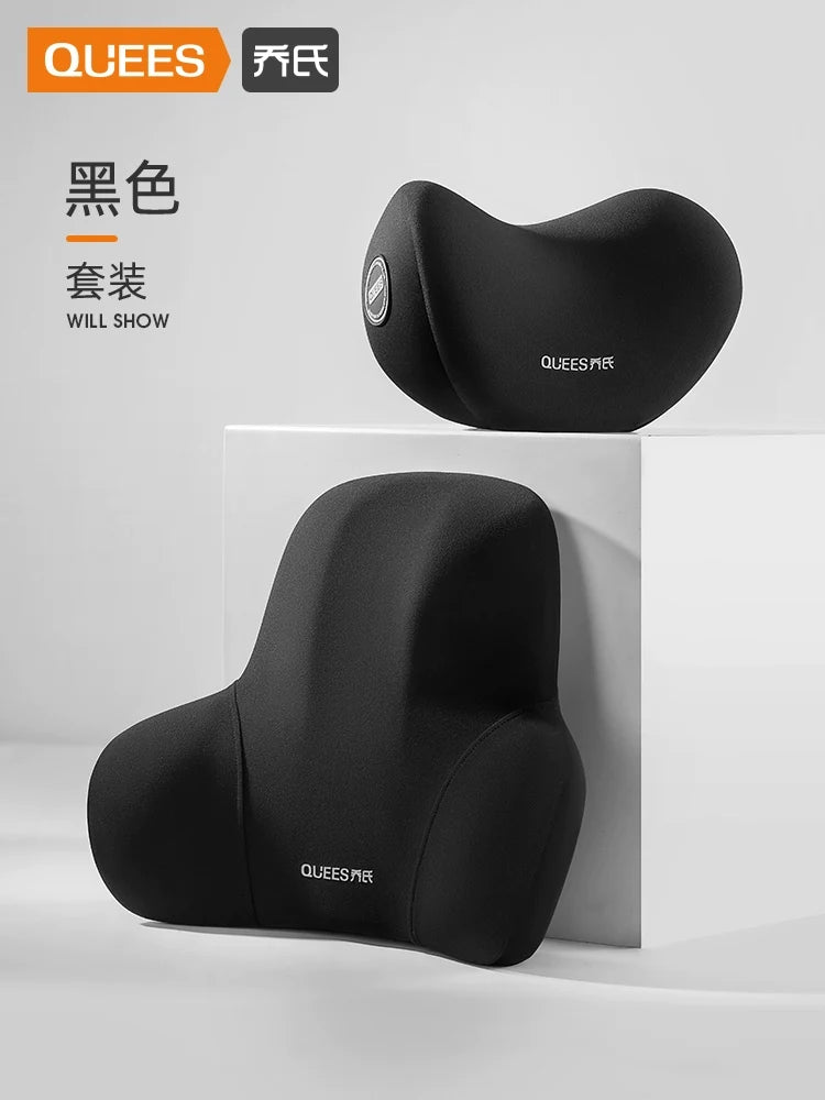 Qiao's Seat Lumbar Cushion Automotive Headrest