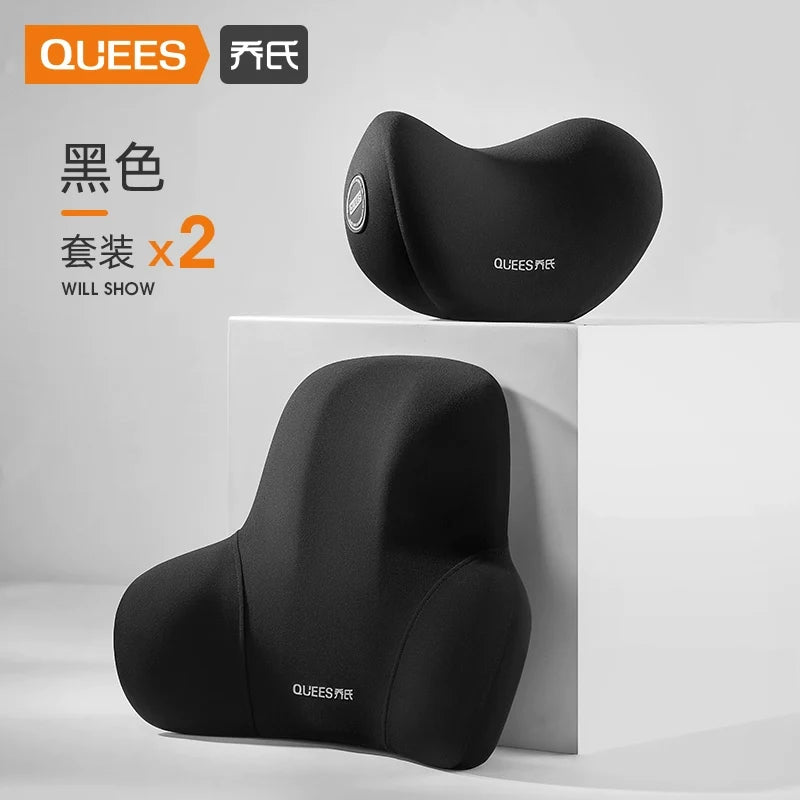 Qiao's Seat Lumbar Cushion Automotive Headrest