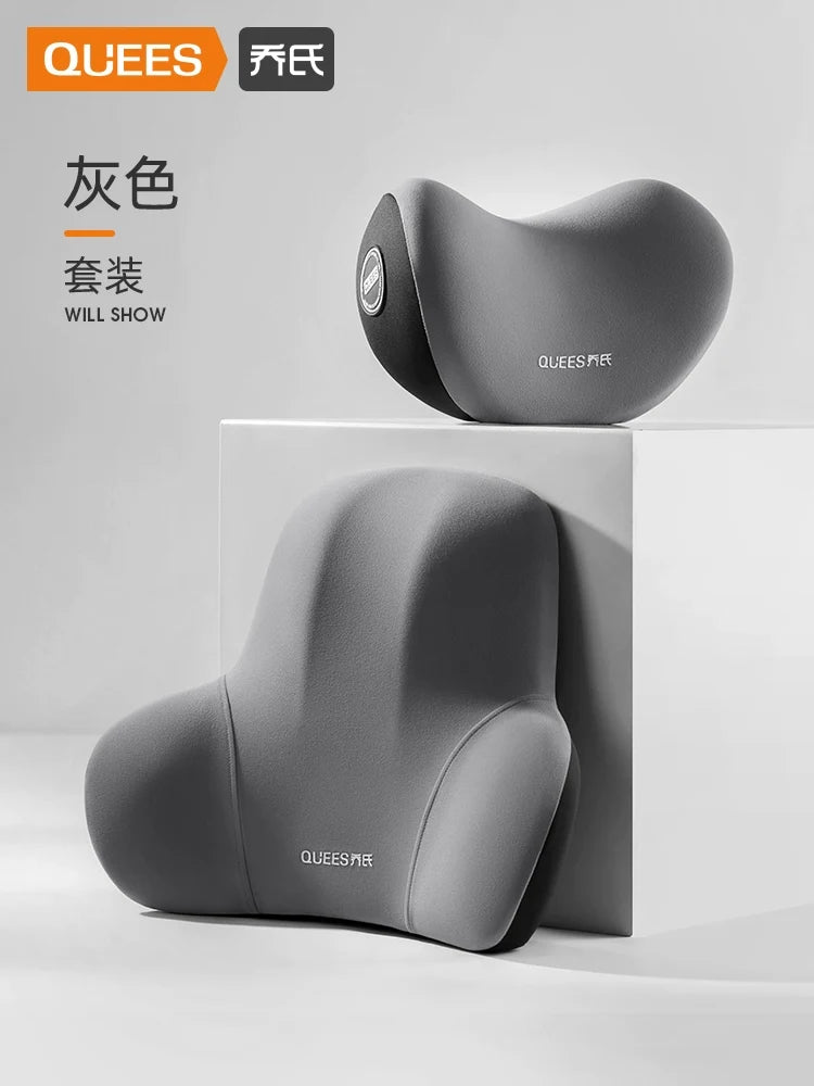 Qiao's Seat Lumbar Cushion Automotive Headrest