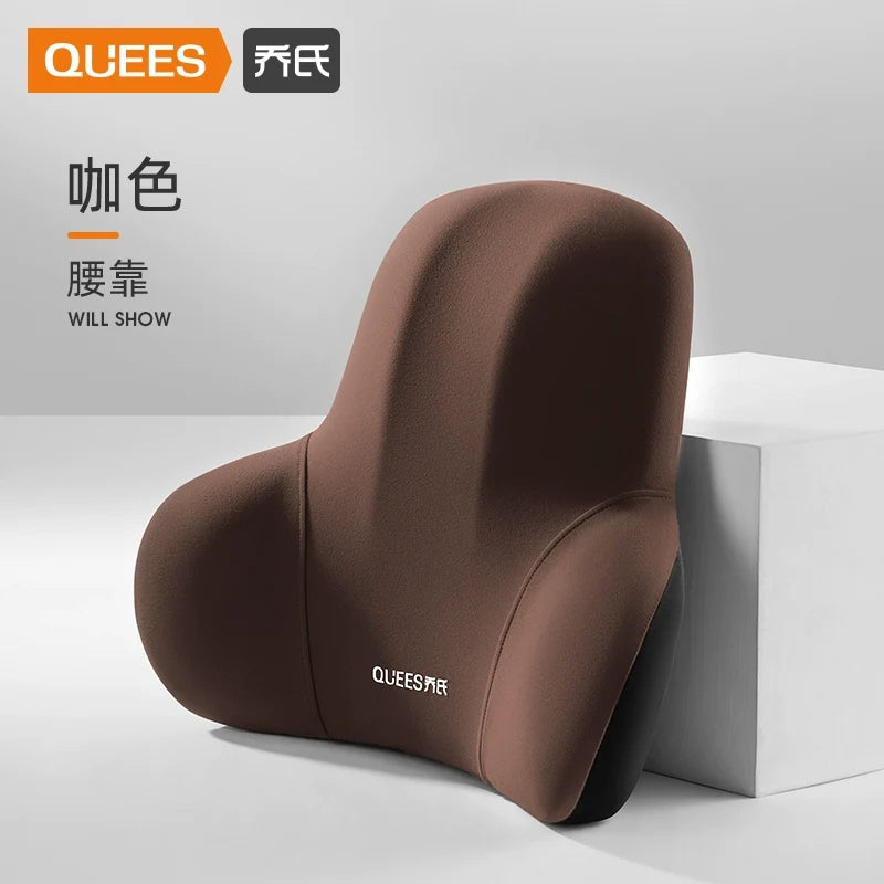 Qiao's Seat Lumbar Cushion Automotive Headrest