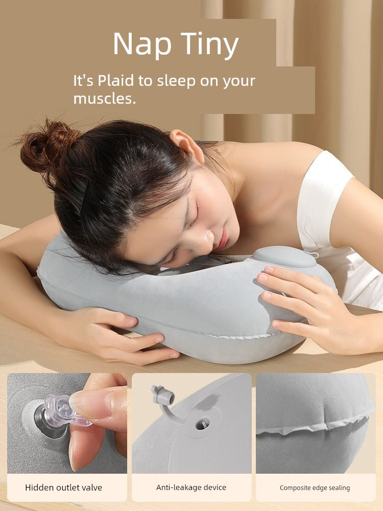 Car Press Neck Protection Travel Inflatable U Pillow