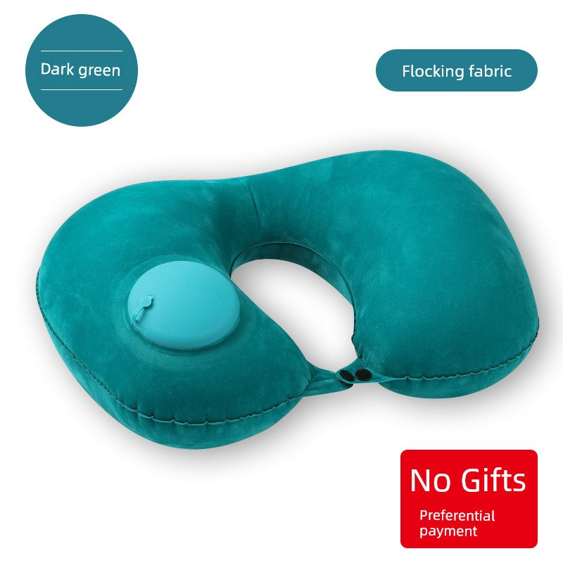 Car Press Neck Protection Travel Inflatable U Pillow