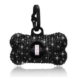 Mini Rhinestone Pet Garbage Bag Dispenser Dog Poop Garbage Stand Portable Cat Poop Storage Box Animals Articles Dog supplies