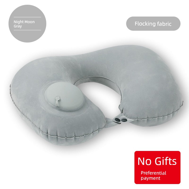 Car Press Neck Protection Travel Inflatable U Pillow