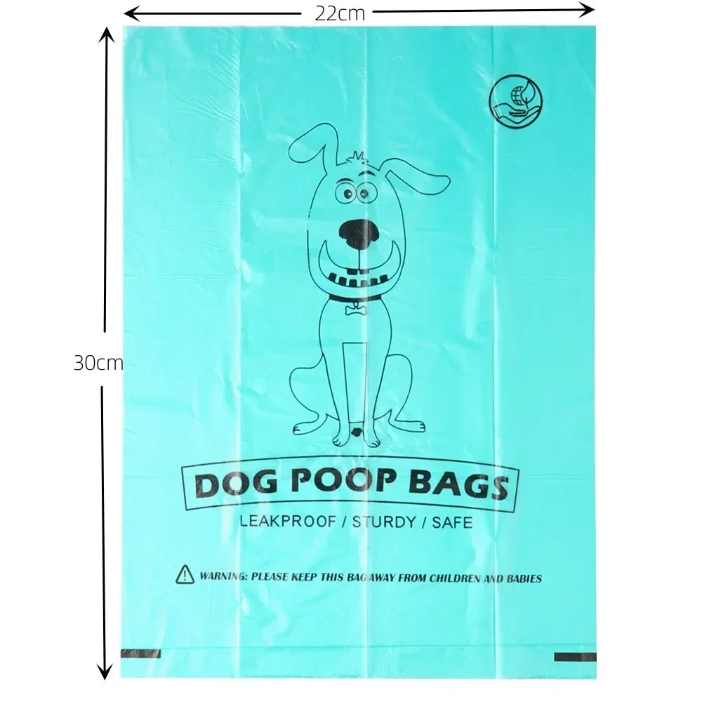 10 Rolls Biodegradable Dog Poop Bags Thickened Pet Garbage Bag Eco-Friendly Dog Waste Bags Portable Pick-Up Poop Cleaning Bag