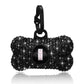 Mini Rhinestone Pet Garbage Bag Dispenser Dog Poop Garbage Stand Portable Cat Poop Storage Box Animals Articles Dog supplies