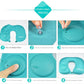 U-Shape Pillow Inflatable Blowing Neck Protection Pillow Afternoon Nap Pillow Aircraft Portable Travel Press Type Handy Gadget Travel Three Pieces