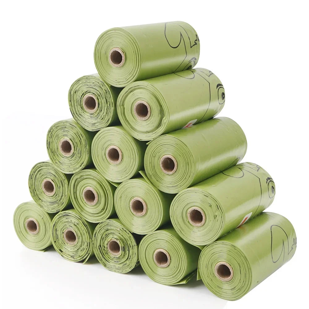 10 Rolls Biodegradable Dog Poop Bags Thickened Pet Garbage Bag Eco-Friendly Dog Waste Bags Portable Pick-Up Poop Cleaning Bag