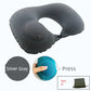 U-Shape Pillow Inflatable Blowing Neck Protection Pillow Afternoon Nap Pillow Aircraft Portable Travel Press Type Handy Gadget Travel Three Pieces