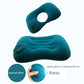 U-Shape Pillow Inflatable Blowing Neck Protection Pillow Afternoon Nap Pillow Aircraft Portable Travel Press Type Handy Gadget Travel Three Pieces