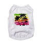 2023 New Arrival Summer Beach Style Puppy Dog T-Shirt Cheap Breathable Cotton Pet Dog Clothes for Small Dog Vest Pet Supply