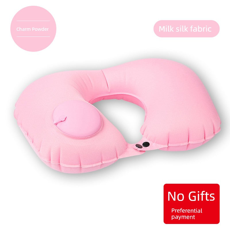 Car Press Neck Protection Travel Inflatable U Pillow