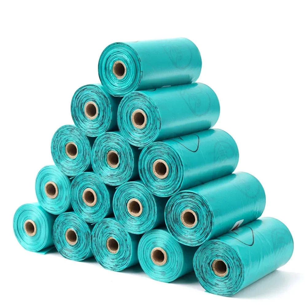 10 Rolls Biodegradable Dog Poop Bags Thickened Pet Garbage Bag Eco-Friendly Dog Waste Bags Portable Pick-Up Poop Cleaning Bag