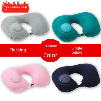 Car Press Neck Protection Travel Inflatable U Pillow