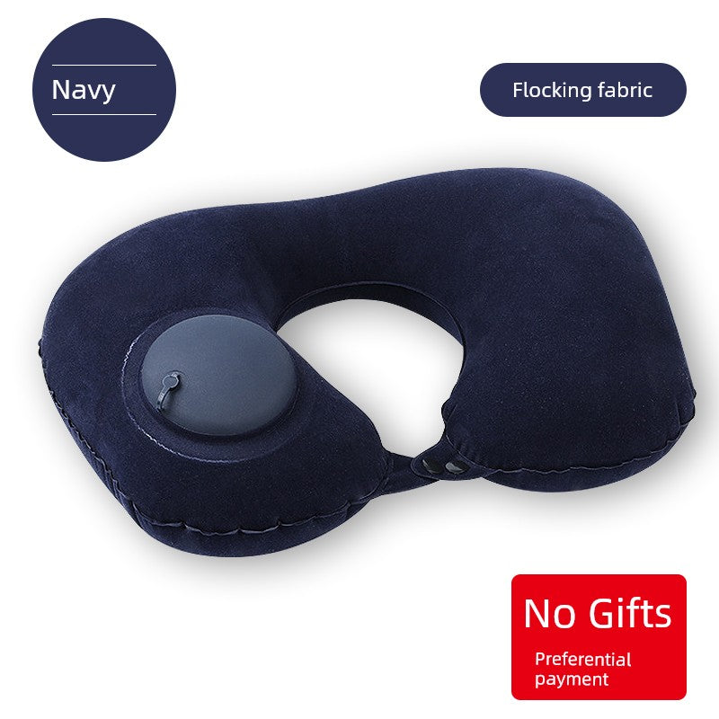 Car Press Neck Protection Travel Inflatable U Pillow