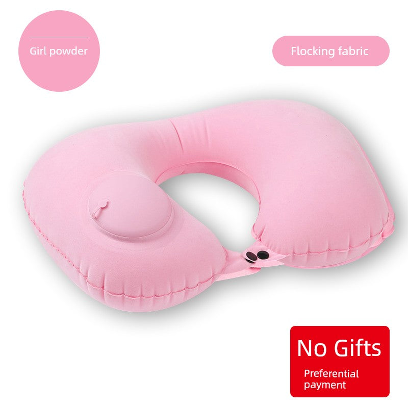 Car Press Neck Protection Travel Inflatable U Pillow