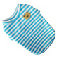 Summer Dog Clothes for Small Dogs Fashion Dog Shirt Bear Print Puppy Thin Shirt Cute Cat Strip Vest Chihuahua Clothes Pet Shirt
