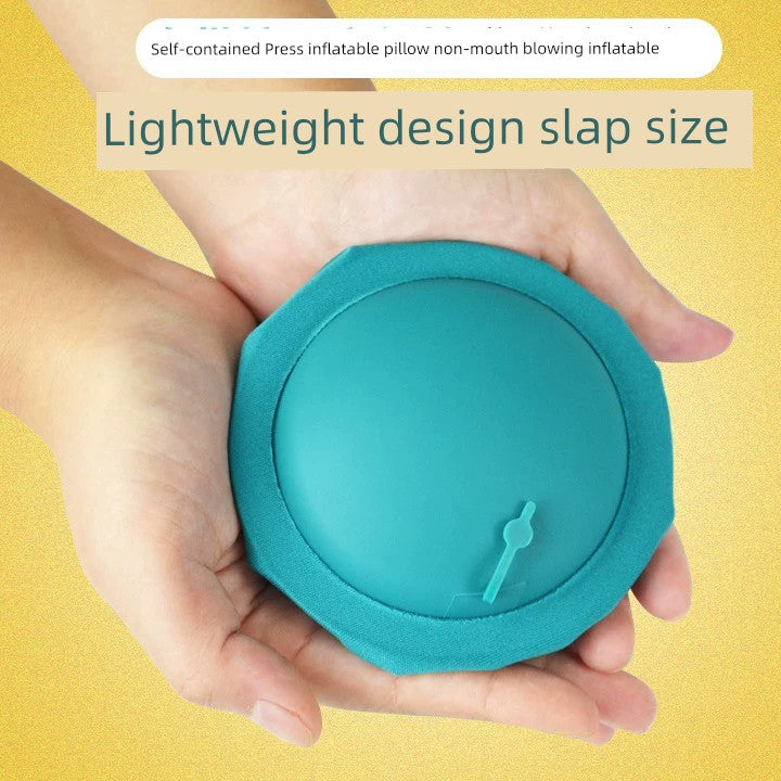 U-Shape Pillow Inflatable Blowing Neck Protection Pillow Afternoon Nap Pillow Aircraft Portable Travel Press Type Handy Gadget Travel Three Pieces