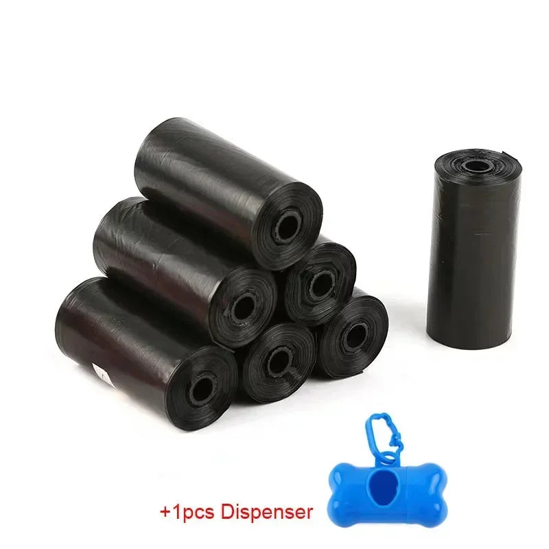 5Rolls 100pcs Cat Dog Poop Bags Outdoor House for Dogs Clean Refill Garbage Bag Dog Accessories