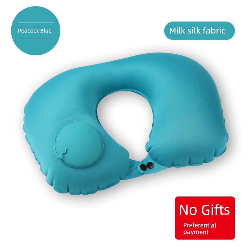 Car Press Neck Protection Travel Inflatable U Pillow