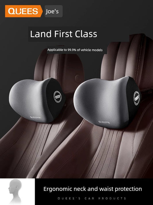 Qiao's Seat Lumbar Cushion Automotive Headrest