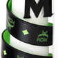 MCM Smooth Visetos Logo Summer Green Leather Adjustable Reversible M Buckle Belt