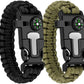 5in1 Paracord Survival Tactical Compass Bracelet (2pcs)