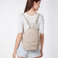 Woven Backpack Purse