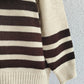 Striped Dropped Shoulder Long Sleeve Sweater