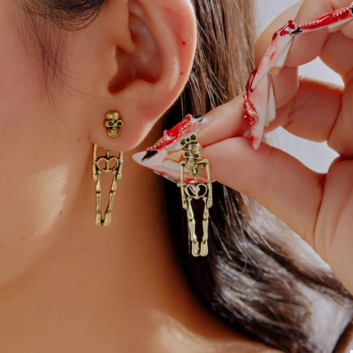 Halloween Skeleton Drop Earrings