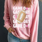 GAME DAY Round Neck Long Sleeve Sweatshirt
