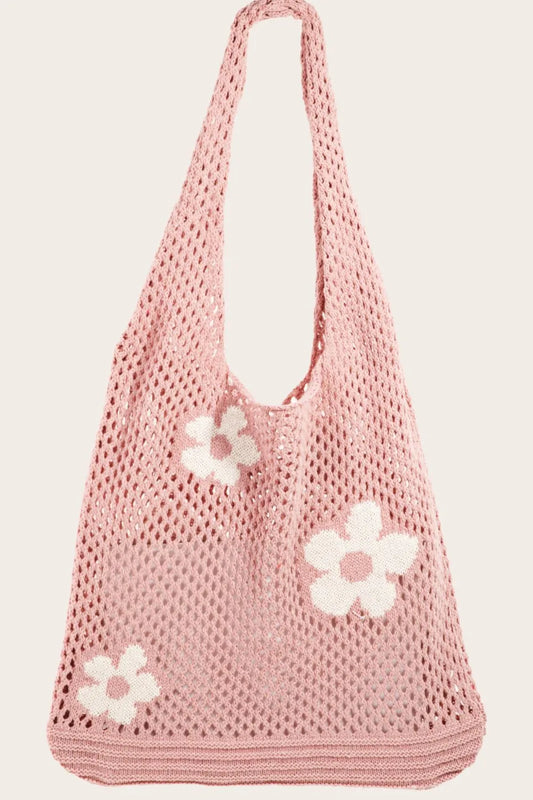 Fame Flower Knitted Shoulder Bag