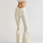 Asymmetric Waist Flare Jeans