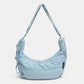 Lace-Up Polyester Crossbody Bag